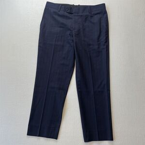 Bespoke 34x29 Navy Stripe Blmers Explorer‎ Italy The Ultimate Cloth Dress Pants